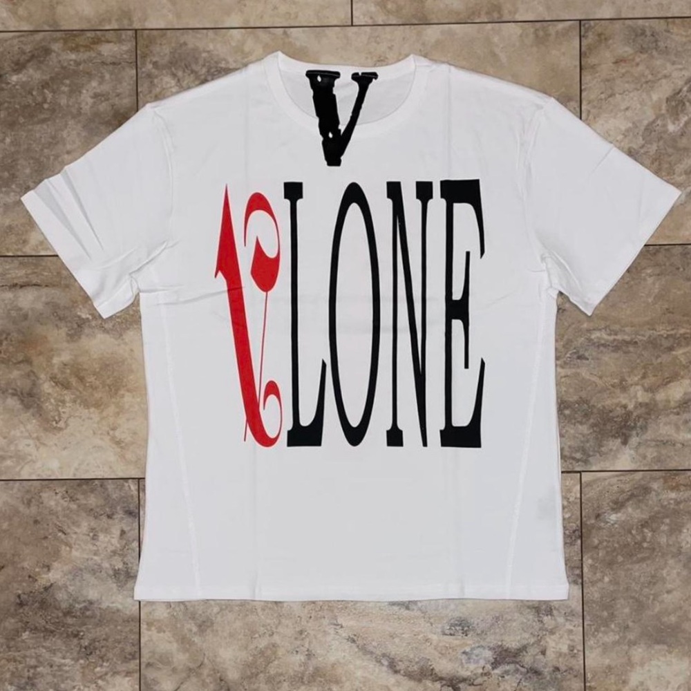 VLONE x Palm Angels Logo White Tee Size Large